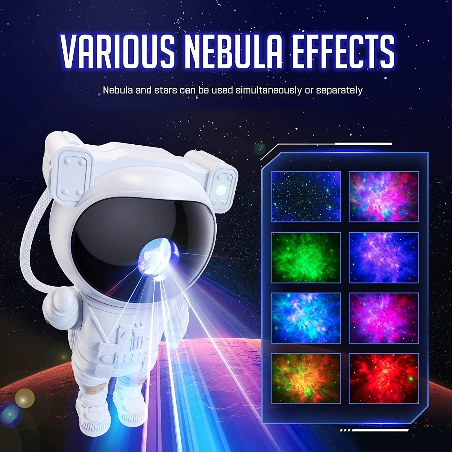 Astronaut Galaxy Projector | 360° Magnetic Rotating Head | Remote-Controlled Star & Nebula Light for Bedroom, Home Decor & Gifting
