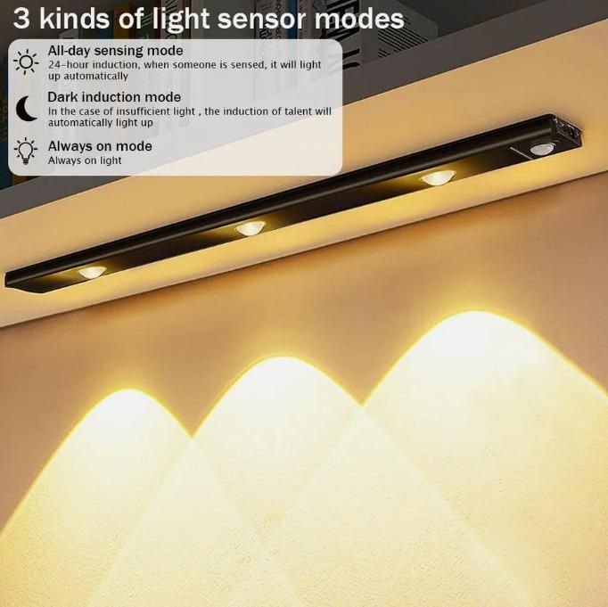 Smart motion sensor LED cabinet light-USB rechargeable.