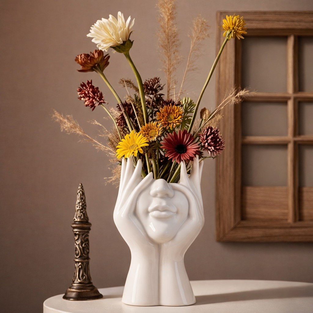 Aesthetic Face Vase – Modern Home Decor