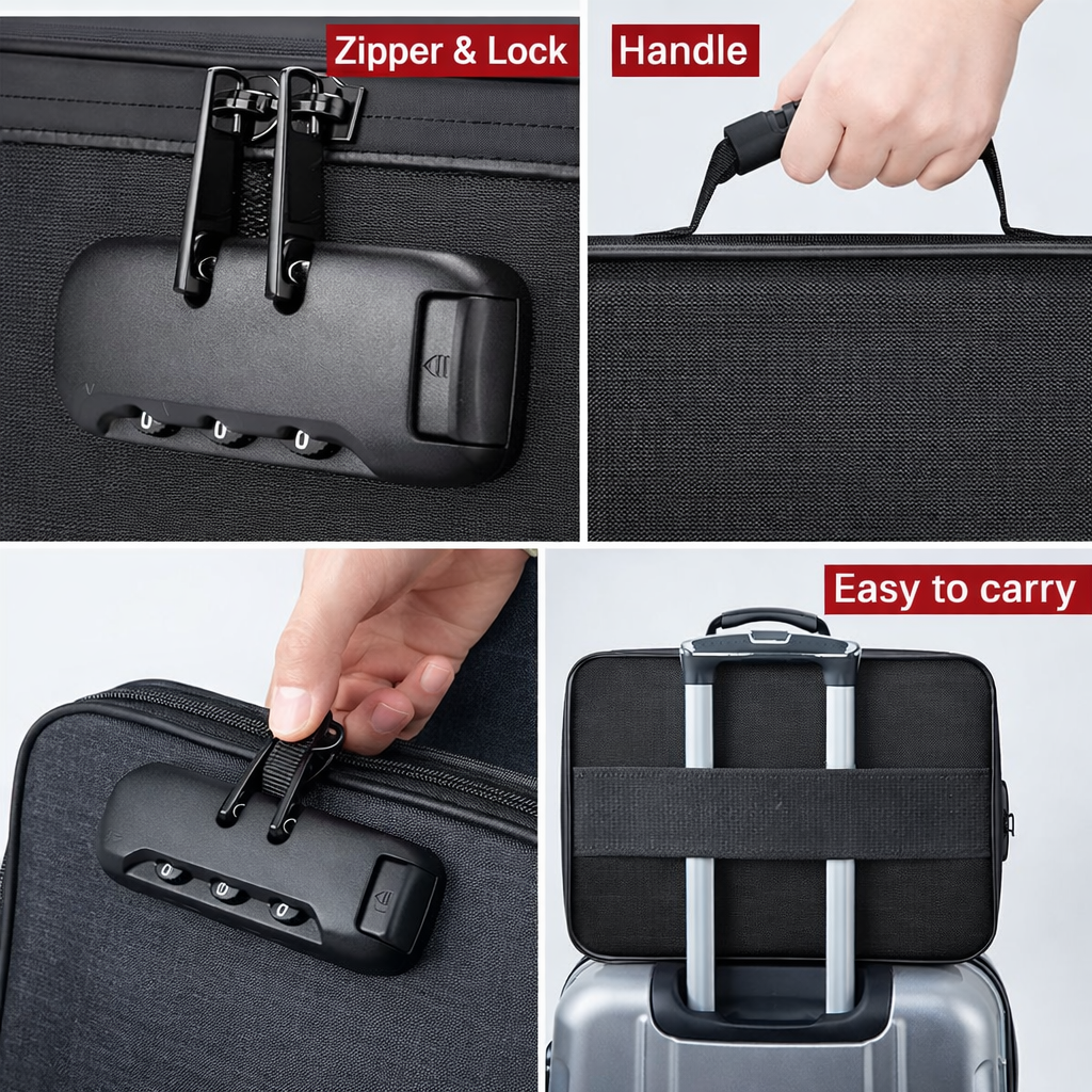 Waterproof Portable Document Storage Bag Travel Organizer (Assorted Color)